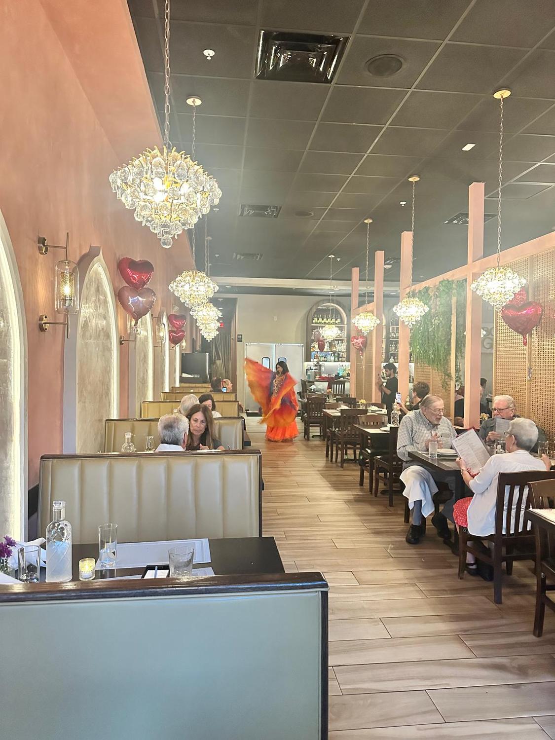 Belly dancing performance on weekends at Bombay Grove